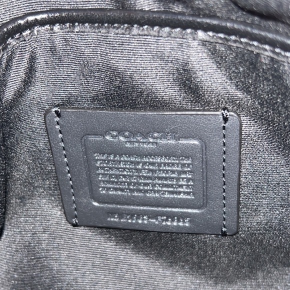 Large Black Coach Pouch Radial Rainbow - Picture 8 of 11